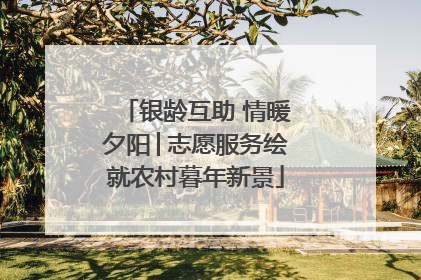 银龄互助 情暖夕阳│志愿服务绘就农村暮年新景