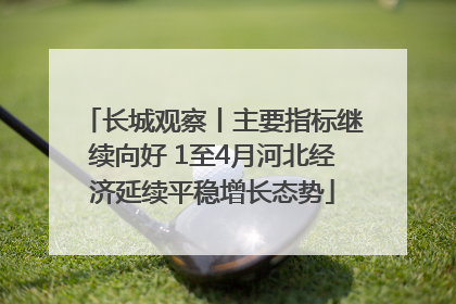 长城观察丨主要指标继续向好 1至4月河北经济延续平稳增长态势