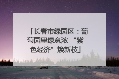 长春市绿园区：葡萄园里绿意浓 “紫色经济”焕新枝