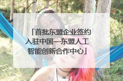 首批东盟企业签约入驻中国—东盟人工智能创新合作中心