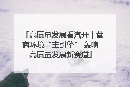 高质量发展看汽开｜营商环境“主引擎” 轰响高质量发展新赛道