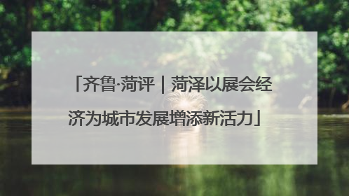 齐鲁·菏评｜菏泽以展会经济为城市发展增添新活力