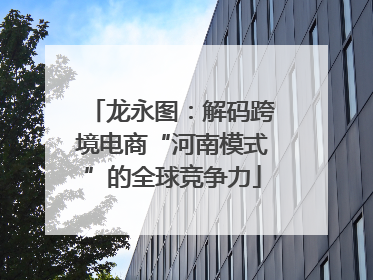 龙永图：解码跨境电商“河南模式”的全球竞争力