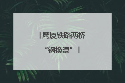 鹰厦铁路两桥“钢换混”