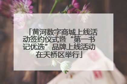 黄河数字商城上线活动签约仪式暨“第一书记优选”品牌上线活动在天桥区举行