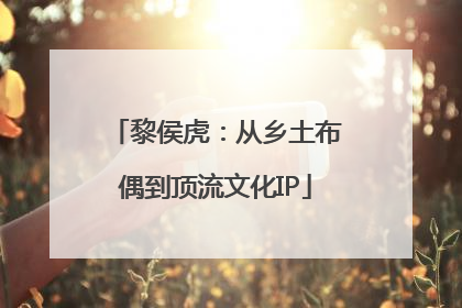 黎侯虎：从乡土布偶到顶流文化IP