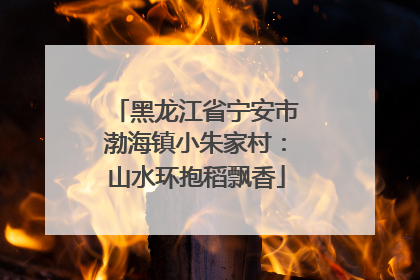 黑龙江省宁安市渤海镇小朱家村：山水环抱稻飘香
