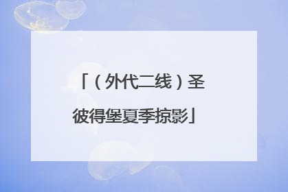 （外代二线）圣彼得堡夏季掠影