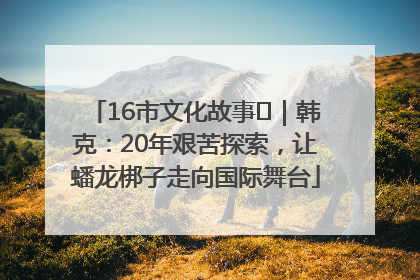 16市文化故事㊸｜韩克：20年艰苦探索，让蟠龙梆子走向国际舞台