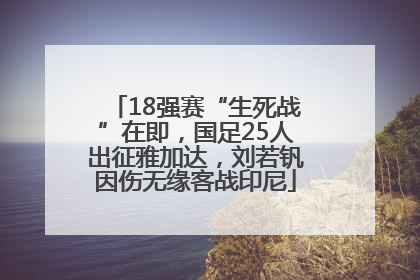 18强赛“生死战”在即，国足25人出征雅加达，刘若钒因伤无缘客战印尼