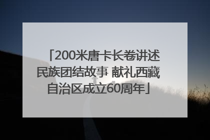 200米唐卡长卷讲述民族团结故事 献礼西藏自治区成立60周年