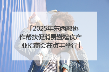 2025年东西部协作帮扶促消费暨糯食产业招商会在贞丰举行
