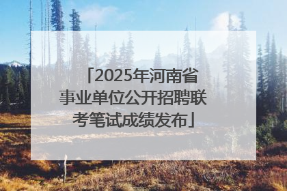 2025年河南省事业单位公开招聘联考笔试成绩发布