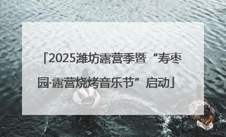 2025潍坊露营季暨“寿枣园·露营烧烤音乐节”启动