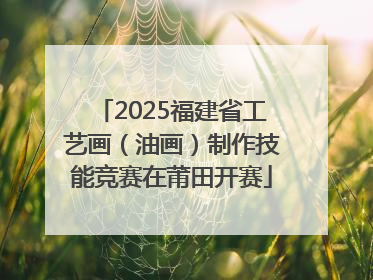 2025福建省工艺画（油画）制作技能竞赛在莆田开赛
