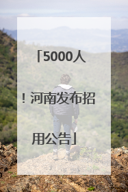 5000人！河南发布招用公告