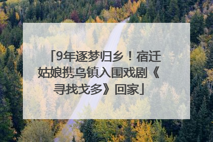 9年逐梦归乡！宿迁姑娘携乌镇入围戏剧《寻找戈多》回家