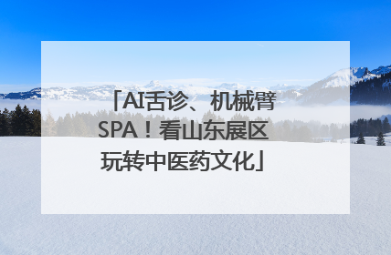 AI舌诊、机械臂SPA！看山东展区玩转中医药文化