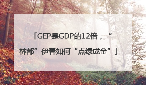 GEP是GDP的12倍，“林都”伊春如何“点绿成金”